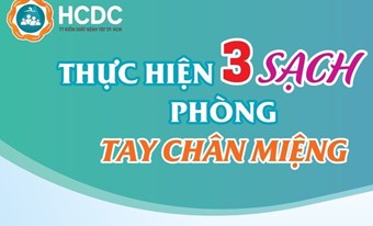Thực hiện 3 sạch để phòng bệnh tay chân miệng