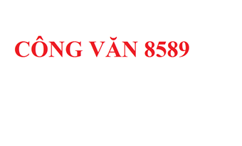 CÔNG VĂN 8589/QLD-KD-BYT